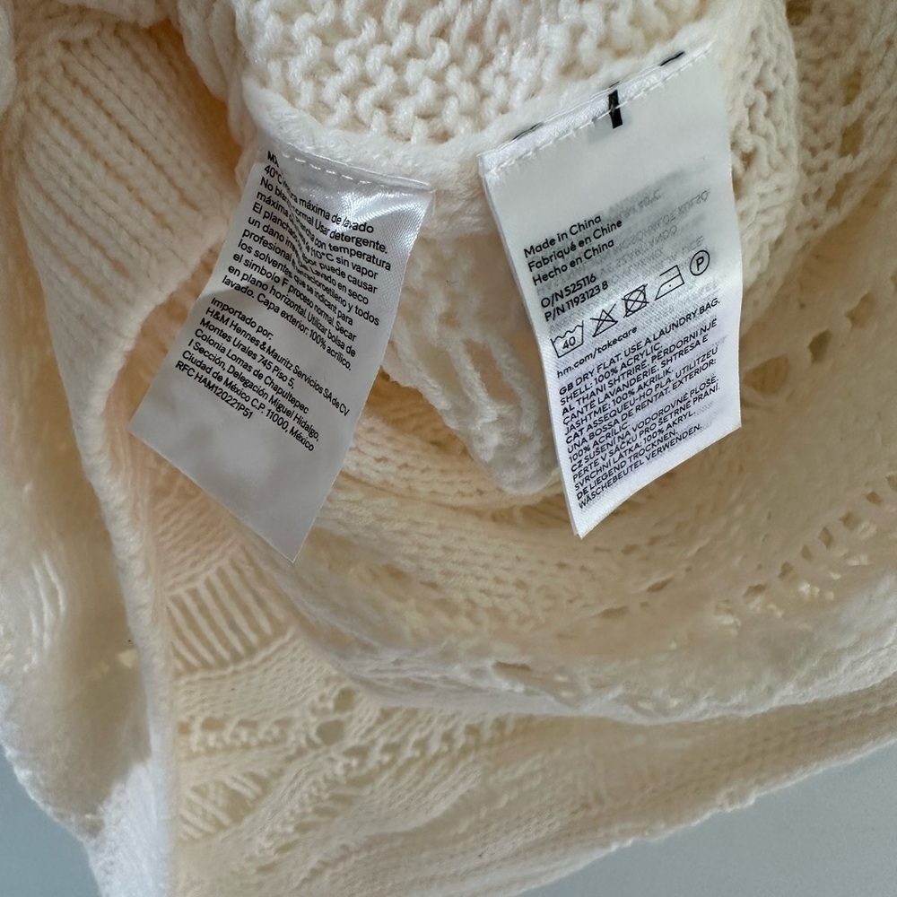 H&M Ivory Long Sleeve Knit Dress - Picture 6 of 10